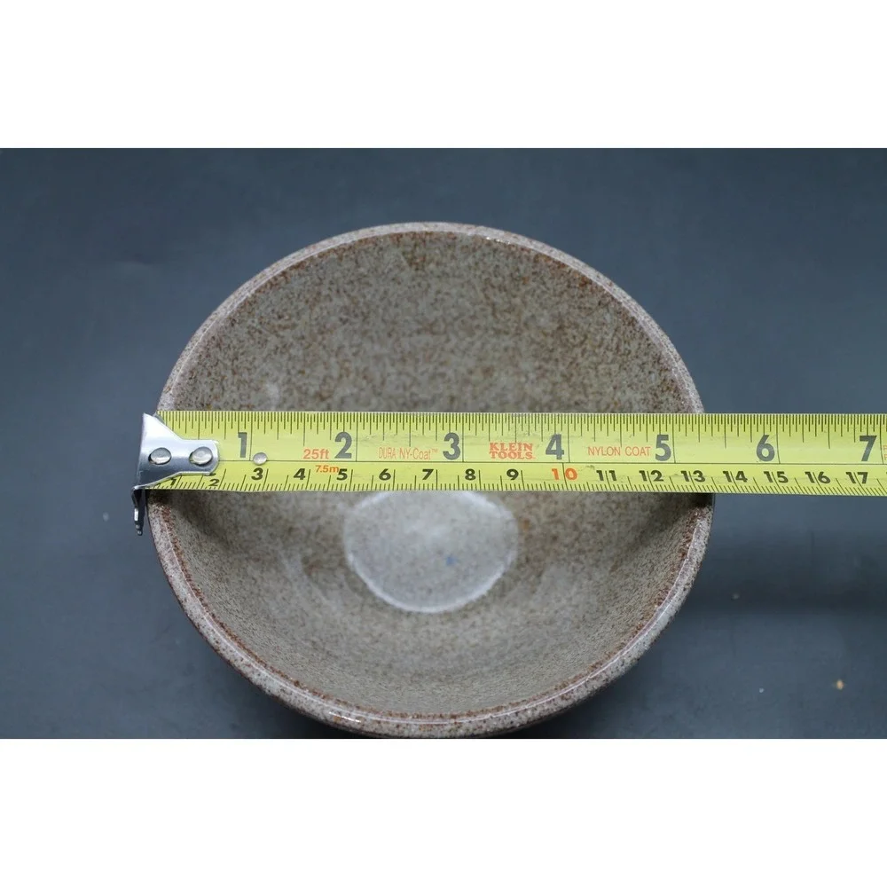 Old Time Pottery Winthrop WA 1988 Studio Stoneware Bowl Blue Floral 5.375in
